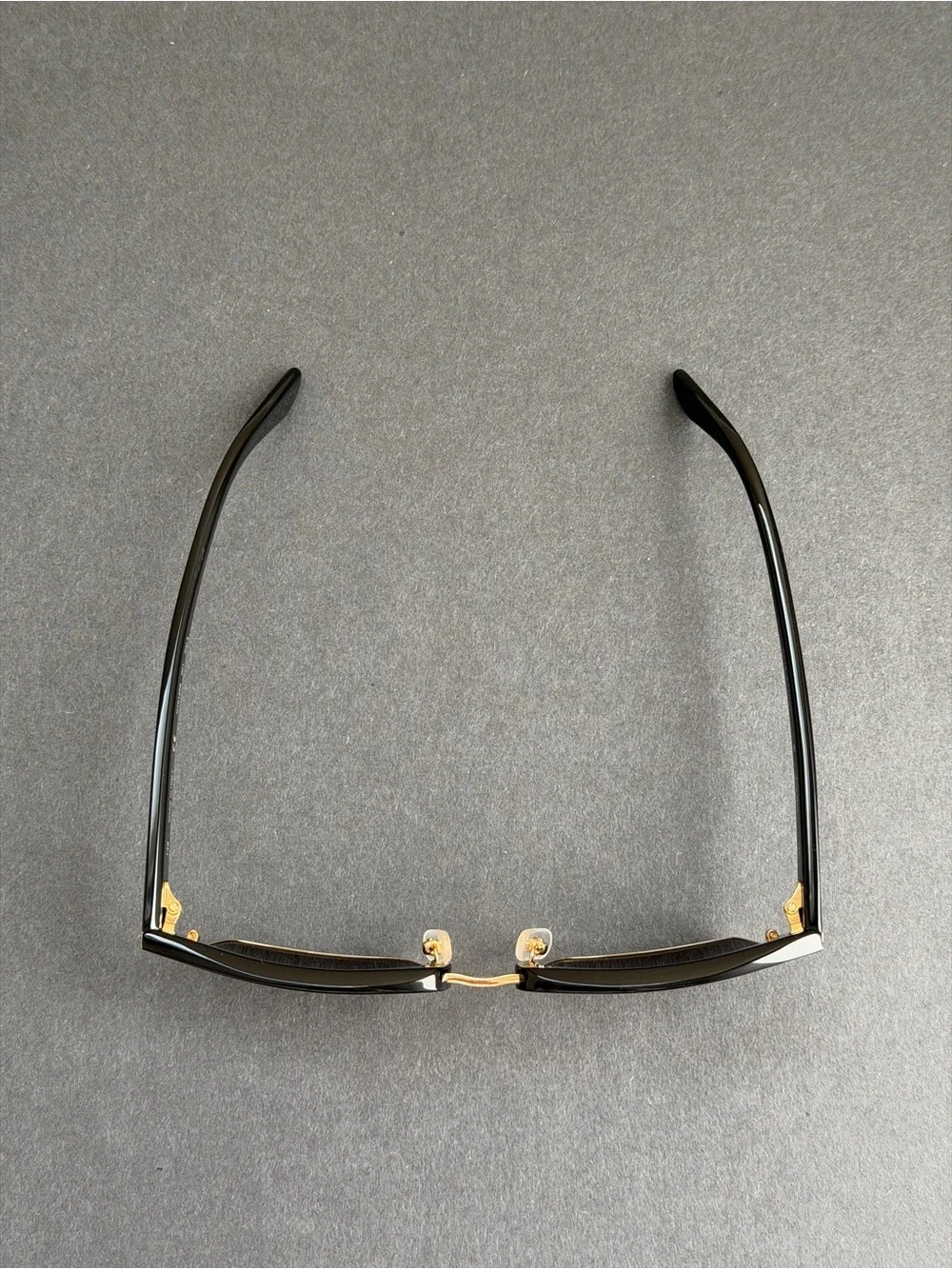 100% Authentic Cartier Black Square Acetate Metal Frame Sunglasses